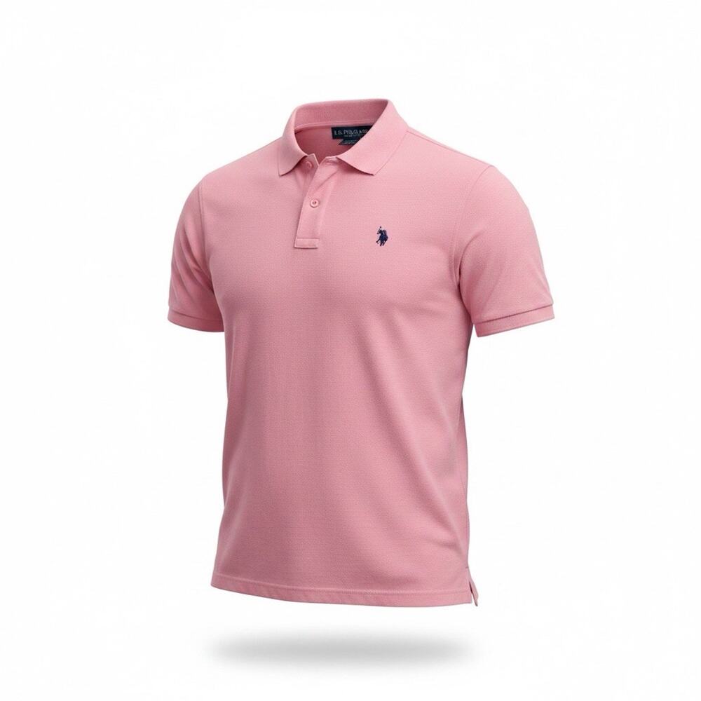 US POLO ASSN Ralph Lauren GOLF Polo Shirt Mens XL Pink Classic A108